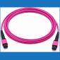Jumper de fibra óptica MPO-MPO OM4 multimodo de 12 fibras